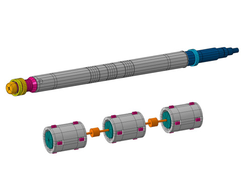 Reduction of the vibration amplitudes of pressure rollers